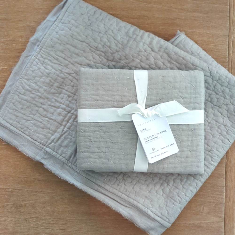 NWT Pottery Barn Cotton Melange Pillow Sham